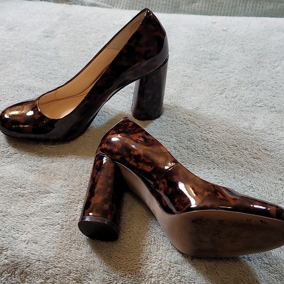 Isola patent leather animal print shoes - Picture 3 of 5